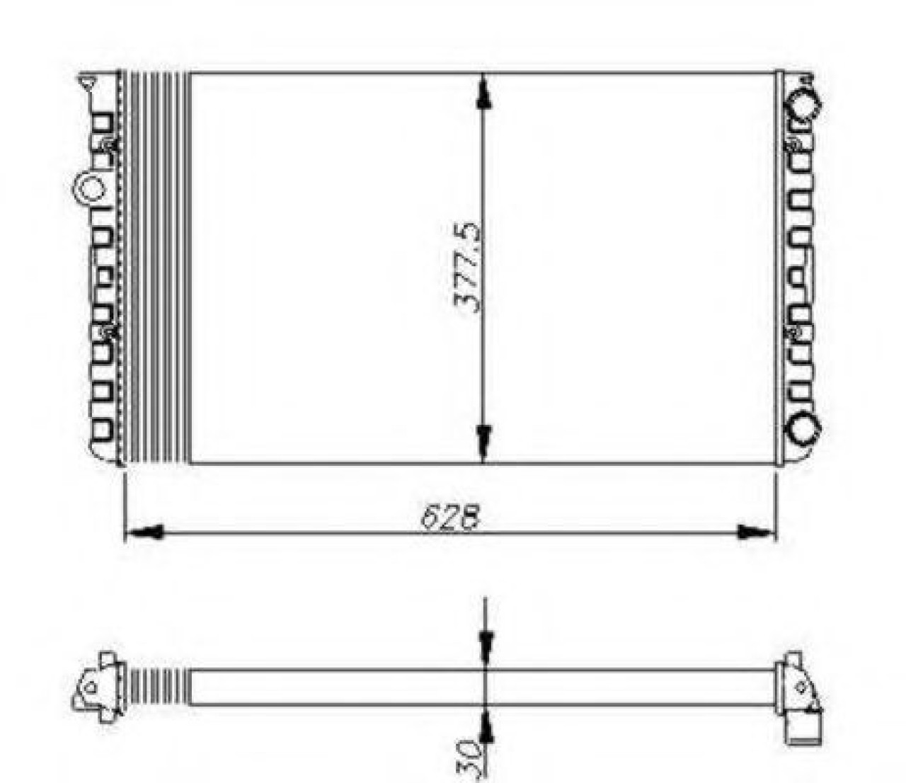 Radiator, racire motor VW GOLF III (1H1) (1991 - 1998) NRF 50455 piesa NOUA