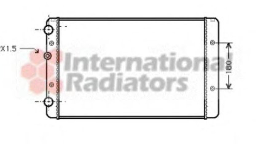 Radiator, racire motor VW GOLF III Variant (1H5) (1993 - 1999) VAN WEZEL 58002027 piesa NOUA