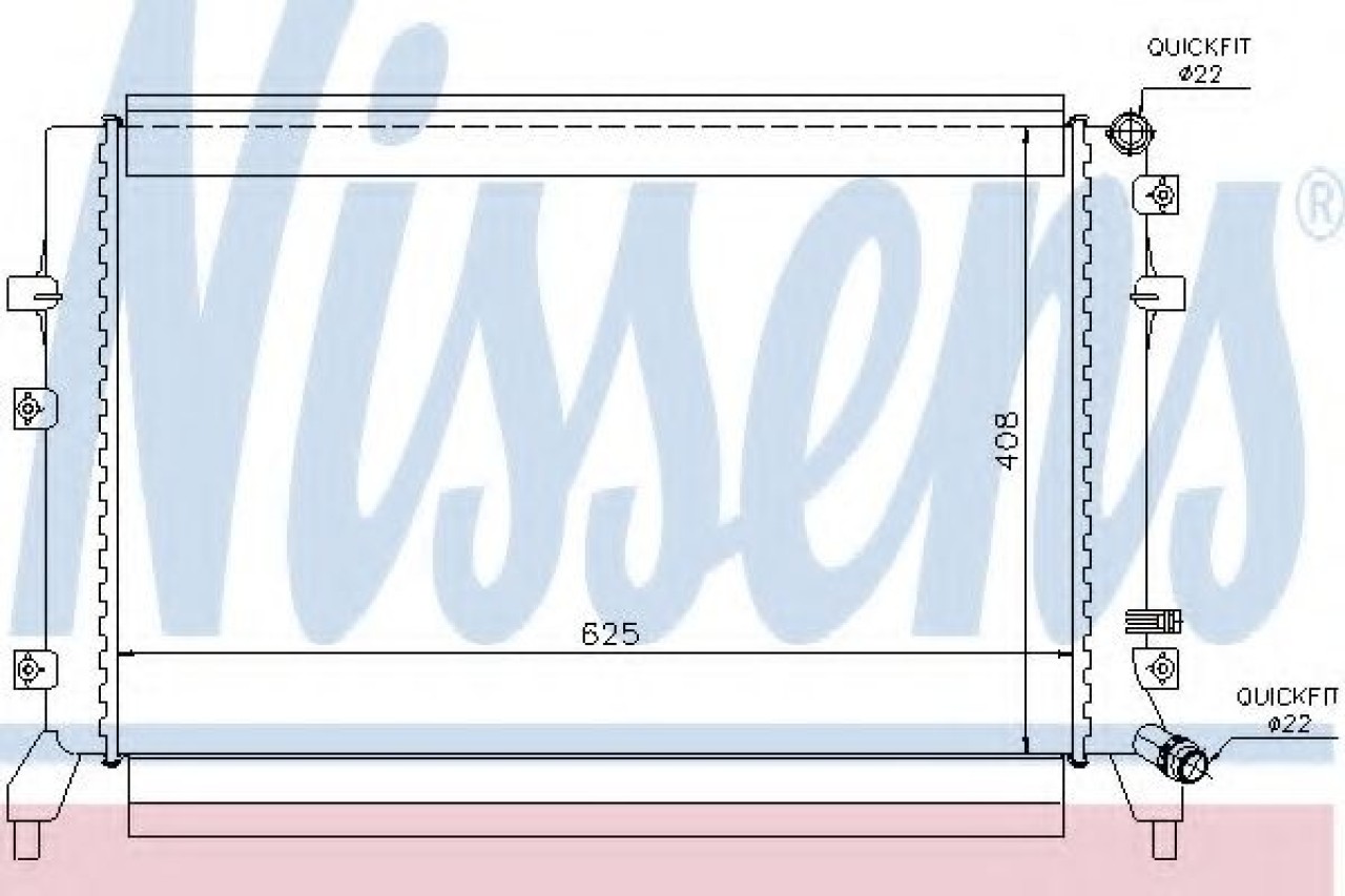 Radiator, racire motor VW GOLF V Variant (1K5) (2007 - 2009) NISSENS 65294 piesa NOUA