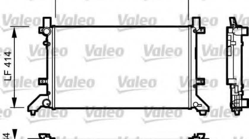 Radiator, racire motor VW LT II bus (2DB, 2DE, 2DK) (1996 - 2006) VALEO 732952 piesa NOUA