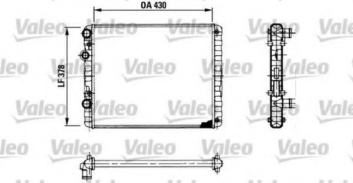 Radiator, racire motor VW LUPO (6X1, 6E1) (1998 - 2005) VALEO 730956 piesa NOUA