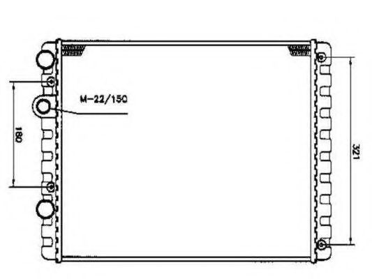 Radiator, racire motor VW LUPO (6X1, 6E1) (1998 - 2005) NRF 509519 piesa NOUA