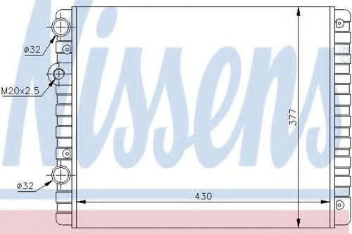Radiator, racire motor VW POLO Variant (6KV5) (1997 - 2001) NISSENS 652341 piesa NOUA