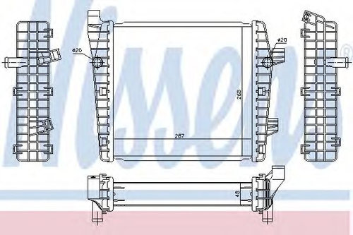 Radiator, racire motor VW TOUAREG (7P5) (2010 - 2016) NISSENS 65320 piesa NOUA