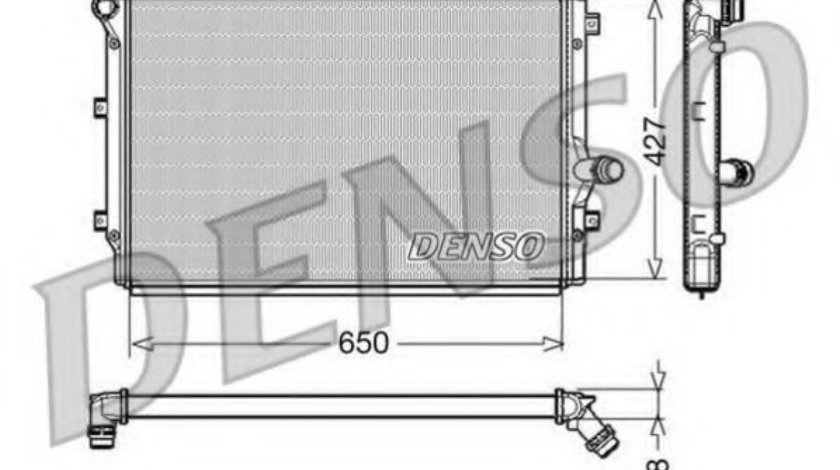 Radiator, racire motor VW TOURAN (1T1, 1T2) (2003 - 2010) DENSO DRM32017 piesa NOUA