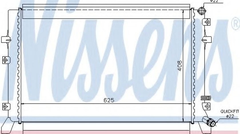 Radiator, racire motor VW TOURAN (1T3) (2010 - 2015) NISSENS 65294 piesa NOUA