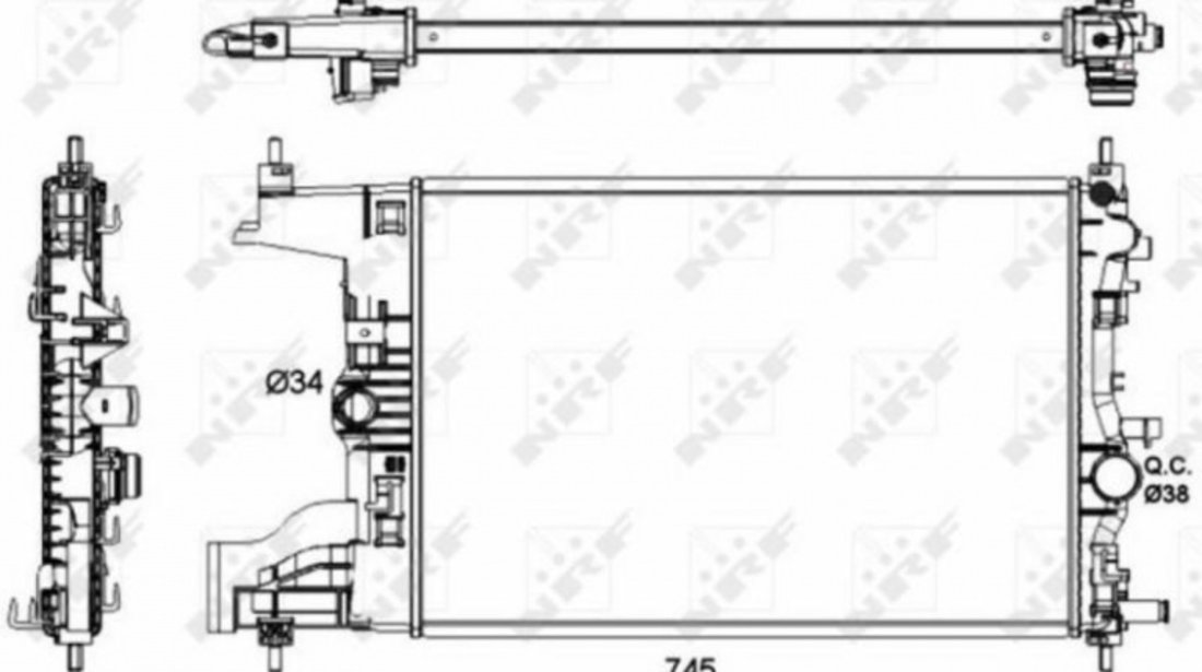 Radiator racire Opel ASTRA J Sports Tourer 2010-2016 #2 1300302