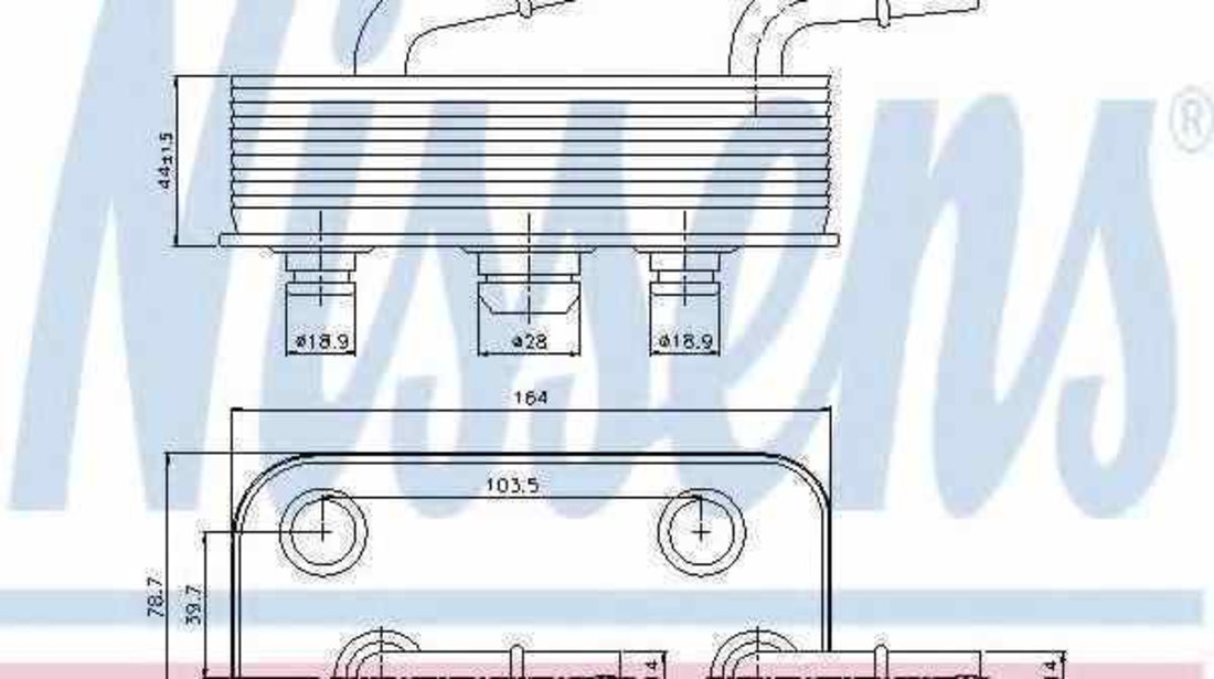 Radiator racire ulei cutie de viteze automata BMW 3 Compact E46 Producator NISSENS 90657