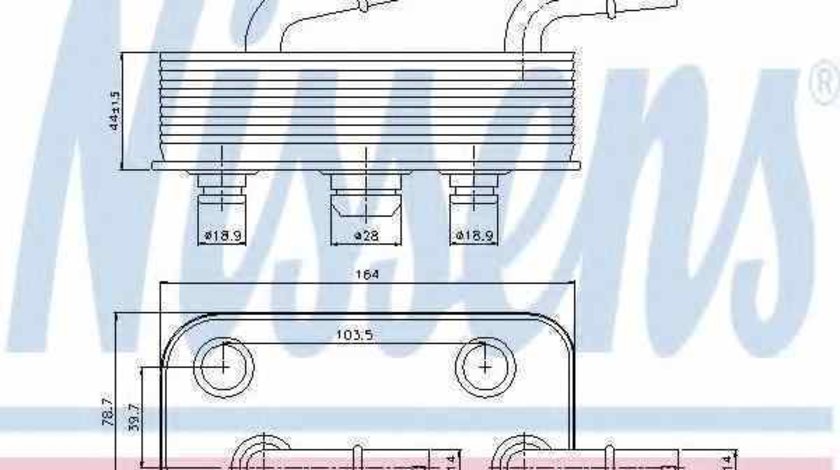 Radiator racire ulei cutie de viteze automata BMW 3 Touring E46 Producator NISSENS 90657