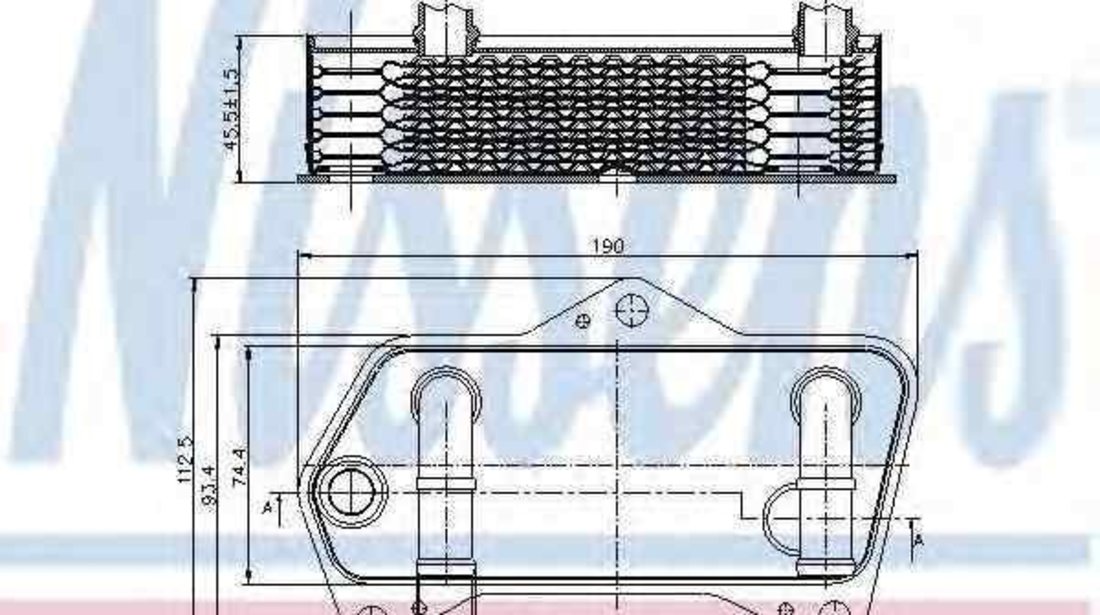 Radiator racire ulei, cutie de viteze automata VW CADDY III caroserie (2KA, 2KH, 2CA, 2CH) NISSENS 90653