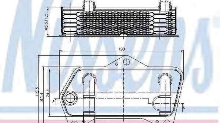 Radiator racire ulei, cutie de viteze automata VW TIGUAN (5N_) NISSENS 90653