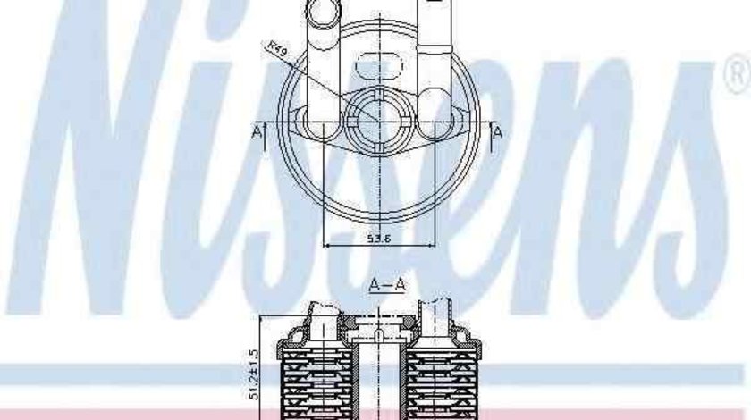 Radiator racire ulei, cutie de viteze automata VW LUPO (6X1, 6E1) NISSENS 90666