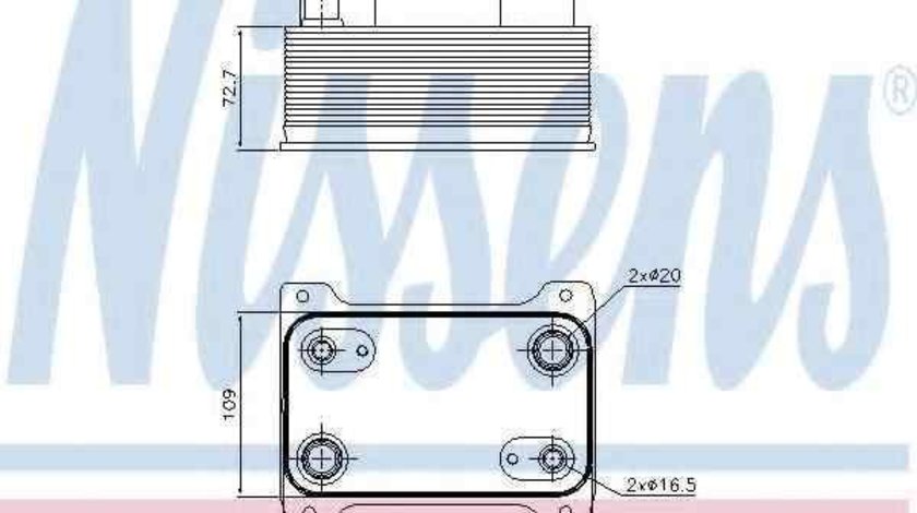 Radiator racire ulei, cutie de viteze automata VW PHAETON (3D_) NISSENS 90747