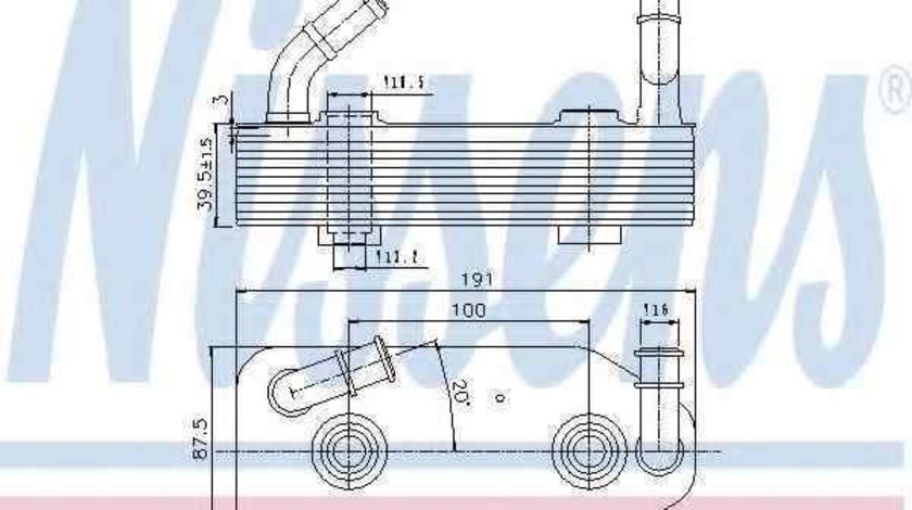 Radiator racire ulei, cutie de viteze automata VW GOLF IV (1J1) NISSENS 90667