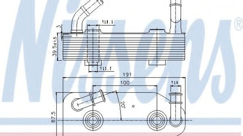 Radiator racire ulei, cutie de viteze automata VW POLO Variant (6KV5) (1997 - 2001) NISSENS 90667 piesa NOUA
