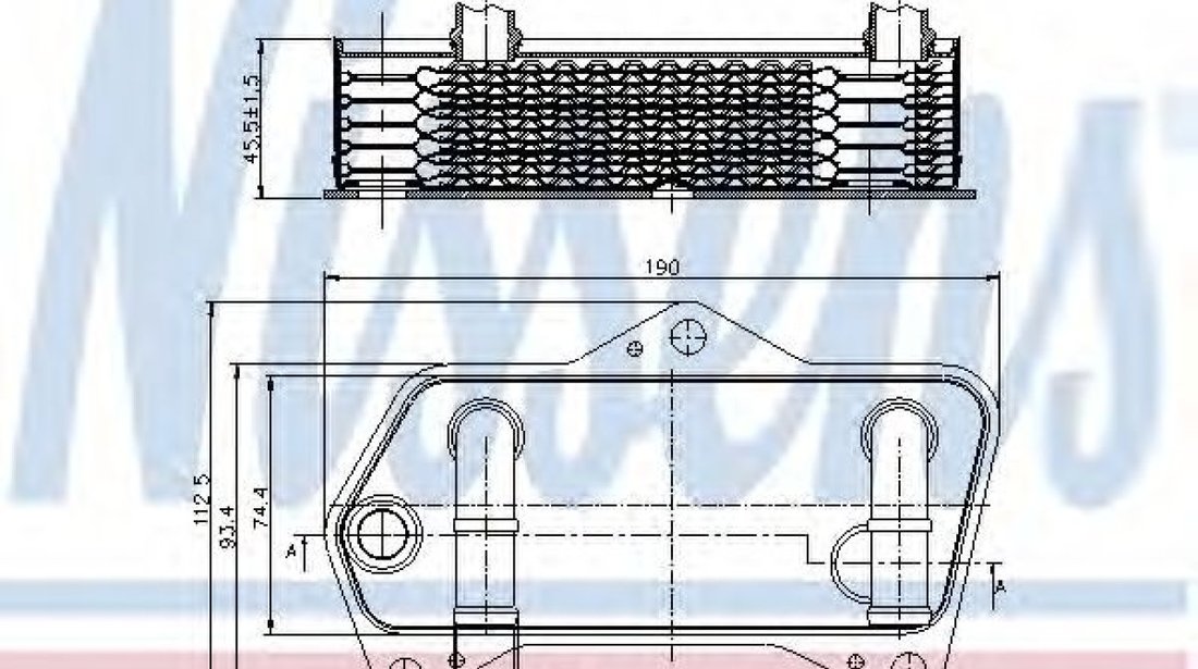 Radiator racire ulei, cutie de viteze automata VW EOS (1F7, 1F8) (2006 - 2016) NISSENS 90653 piesa NOUA