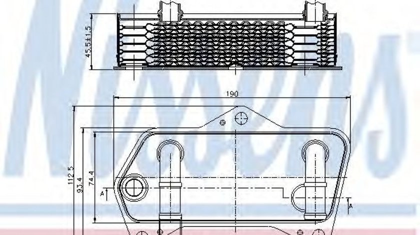 Radiator racire ulei, cutie de viteze automata VW TIGUAN (5N) (2007 - 2016) NISSENS 90653 piesa NOUA