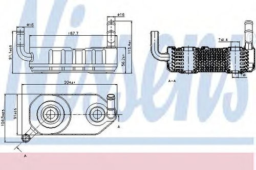 Radiator racire ulei, cutie de viteze automata SEAT CORDOBA (6K1, 6K2) (1993 - 1999) NISSENS 90708 p...