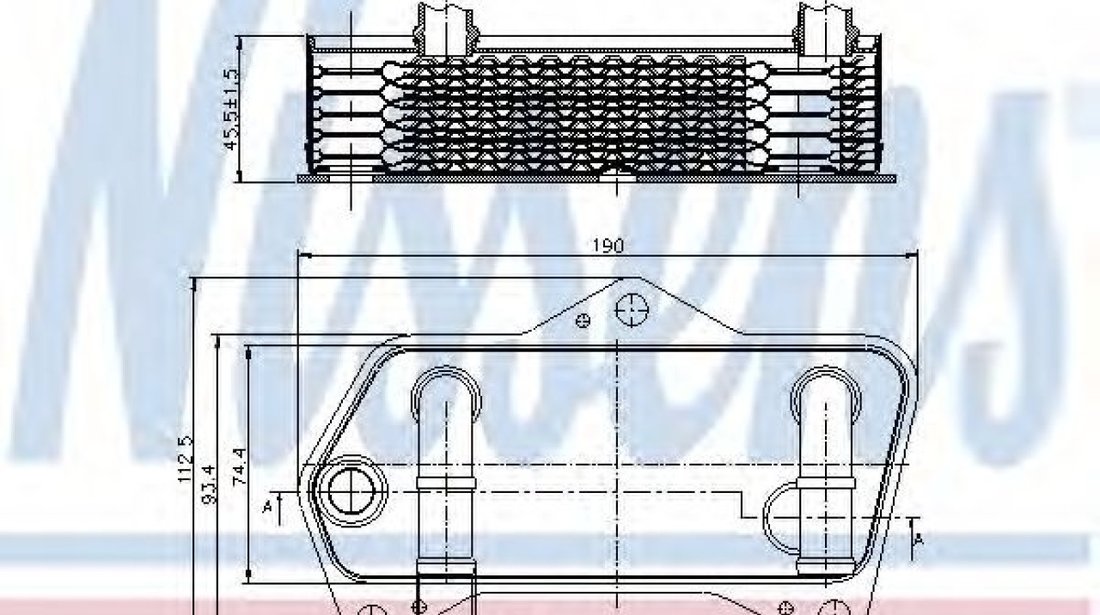 Radiator racire ulei, cutie de viteze automata SEAT LEON ST (5F8) (2013 - 2016) NISSENS 90653 piesa NOUA