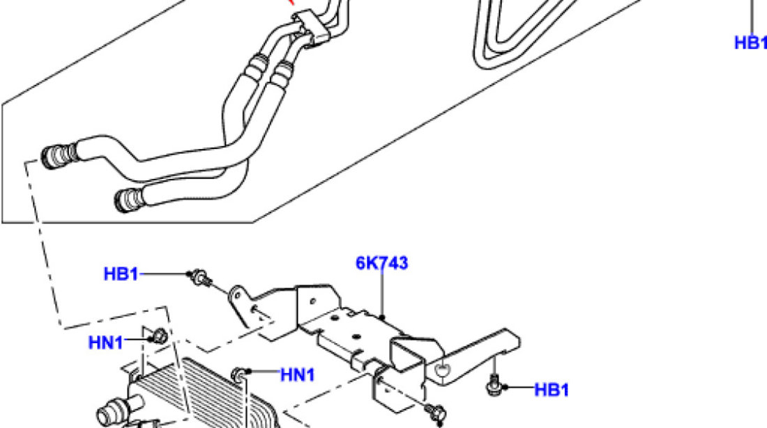 Radiator racire ulei cutie viteza automatica Range Rover Sport LAND ROVER AM UBC500101