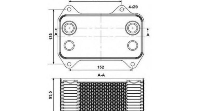 Radiator racire ulei DAF XF 95 (2002-2006) #3 1387035