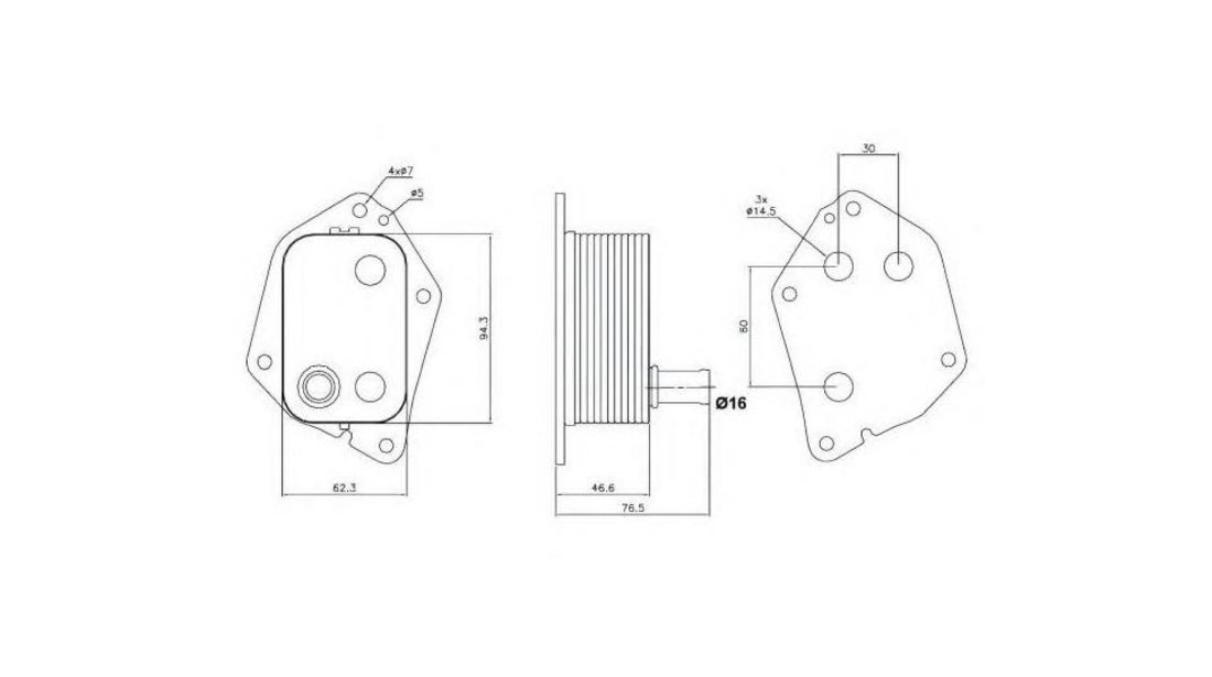 Radiator racire ulei Hyundai ACCENT III limuzina (MC) 2005-2010 #2 264102A300