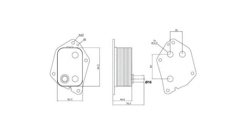 Radiator racire ulei Hyundai ACCENT IV limuzina (RB) 2010-2016 #2 264102A300