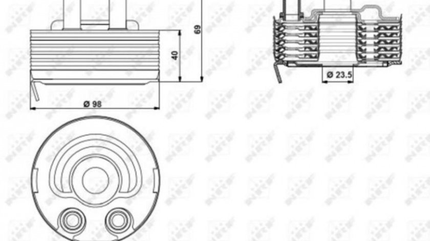 Radiator racire ulei Nissan PICK UP (D22) 1997-2016 #2 213055M301