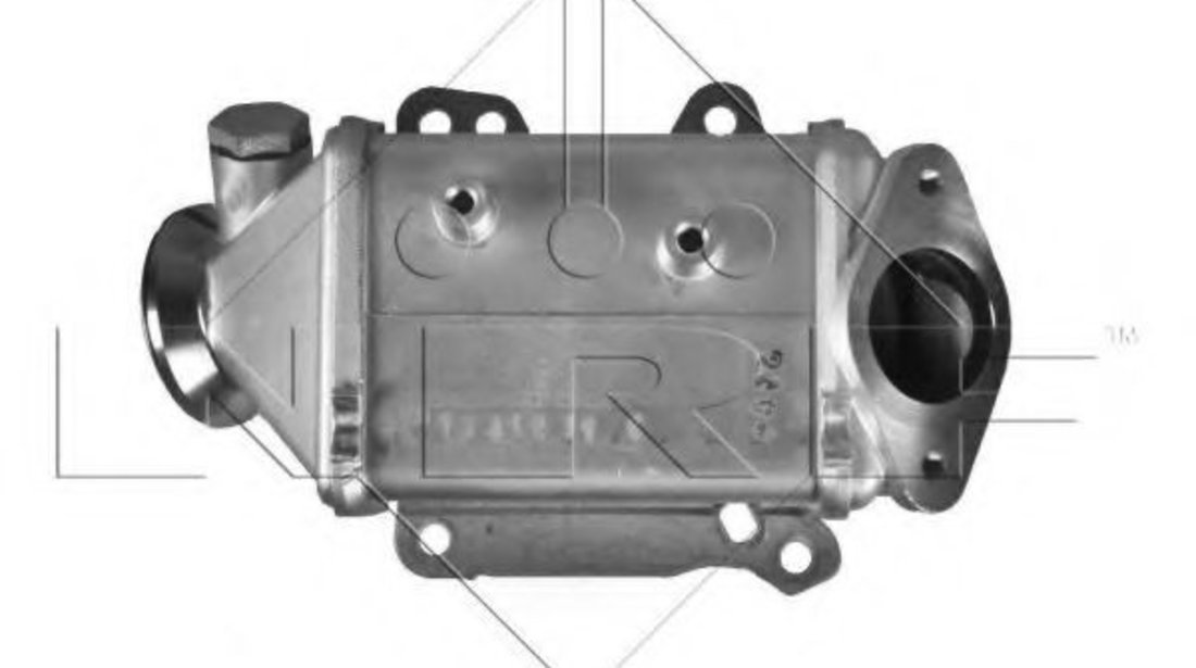 Radiator, recirculare gaze de esapament FIAT PANDA Van (169) (2004 - 2016) NRF 48009 piesa NOUA