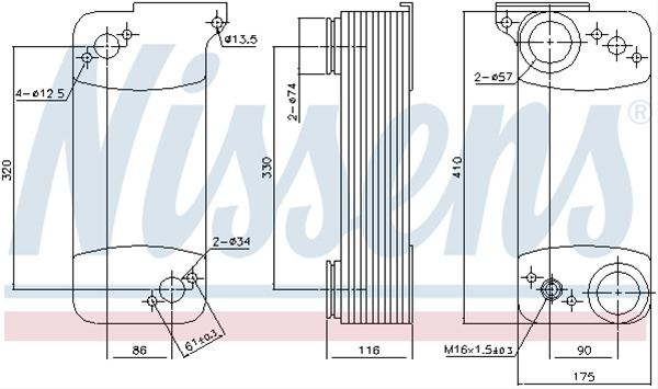 Radiator, Retarder Nissens Scania 90768