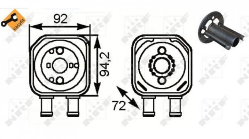 Radiator ulei Audi AUDI A8 (4E_) 2002-2010 #2 028117021E