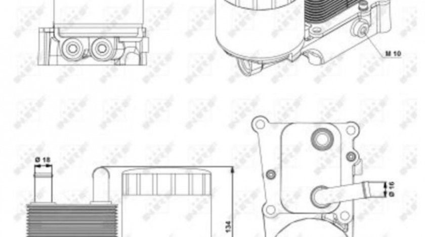 Radiator ulei Ford TRANSIT CONNECT (P65_, P70_, P80_) 2002-2016 #3 1119975