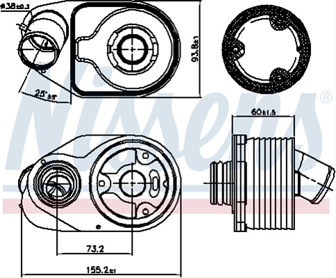 Radiator Ulei Motor Nissens Fiat 90888
