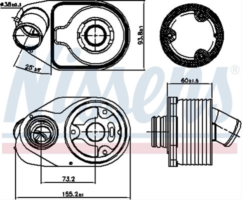 Radiator Ulei Motor Nissens Fiat 90888