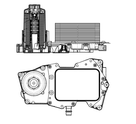 Radiator ulei, ulei motor (31827 NRF) LAND ROVER