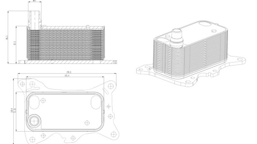 Radiator ulei, ulei motor (31835 NRF) MERCEDES-BENZ