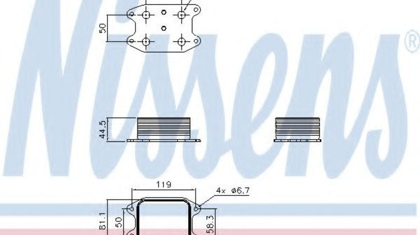 Radiator ulei, ulei motor AUDI A4 (8W2, B9) (2015 - 2016) NISSENS 90810 piesa NOUA