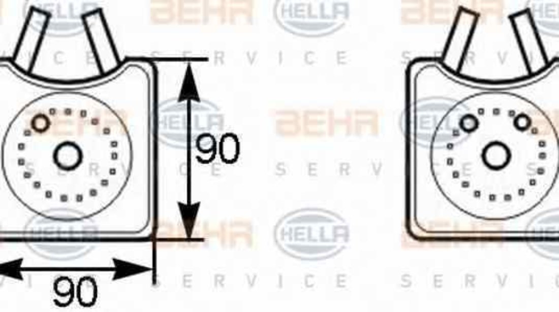 Radiator ulei ulei motor AUDI A4 Avant 8D5 B5 HELLA 8MO 376 778-001