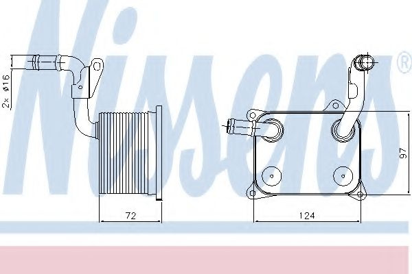 Radiator ulei, ulei motor AUDI A5 (8T3) (2007 - 2016) NISSENS 90744 piesa NOUA