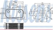 Radiator ulei, ulei motor AUDI A6 (4B2, C5) NISSEN...