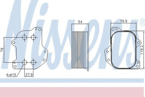 Radiator ulei, ulei motor AUDI TT (FV3) (2014 - 2016) NISSENS 90745 piesa NOUA