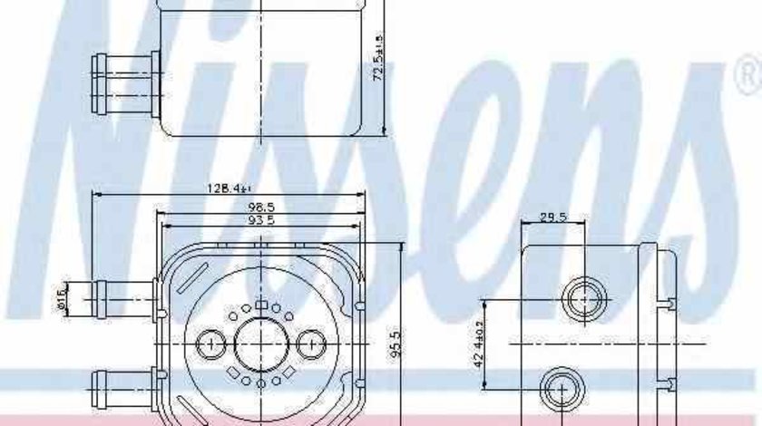 Radiator ulei ulei motor AUDI TT Roadster 8N9 Producator NISSENS 90652