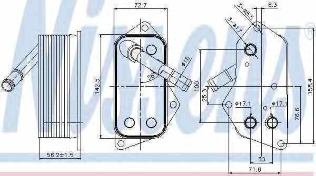 Radiator ulei ulei motor BMW 7 E65 E66 E67 NISSENS 90689