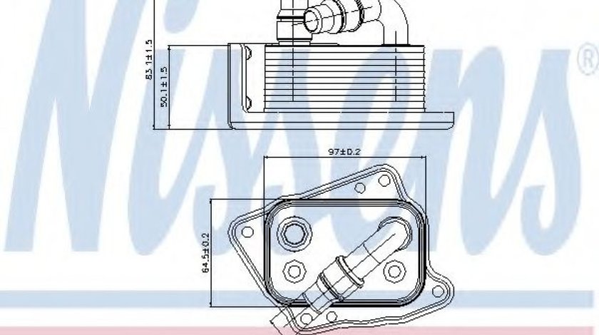 Radiator ulei, ulei motor BMW Seria 1 Cabriolet (E88) (2008 - 2013) NISSENS 90688 piesa NOUA