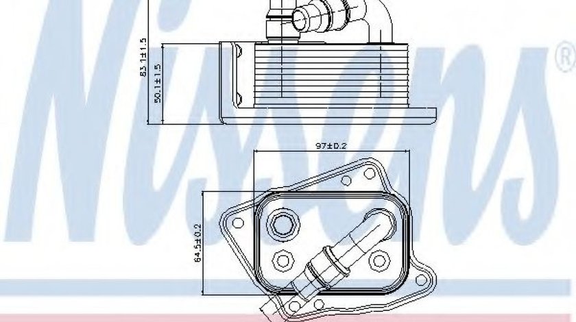 Radiator ulei, ulei motor BMW Seria 3 Cupe (E92) (2006 - 2013) NISSENS 90688 piesa NOUA
