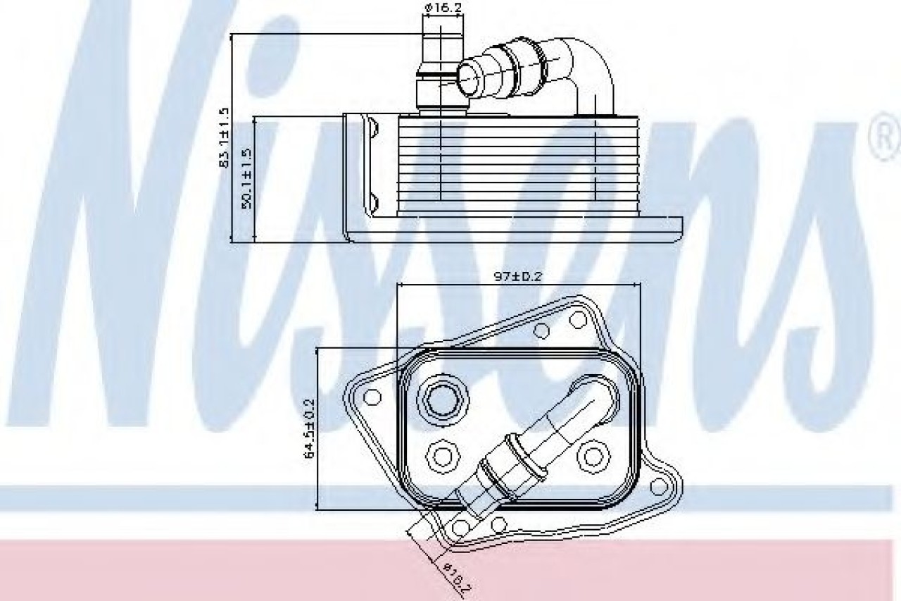 Radiator ulei, ulei motor BMW X3 (E83) (2004 - 2011) NISSENS 90688 piesa NOUA