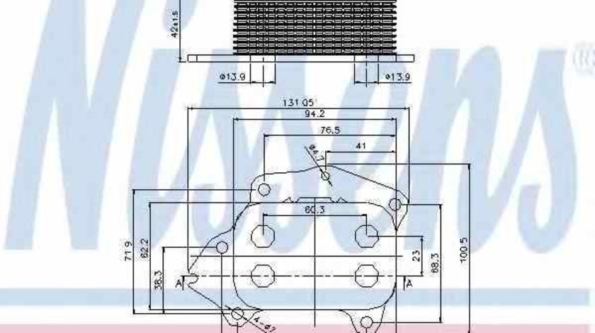 Radiator ulei ulei motor CITROËN BERLINGO MF NISSENS 90670