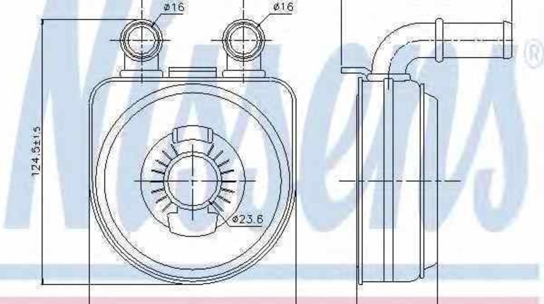 Radiator ulei ulei motor CITROËN C4 cupe LA NISSENS 90650