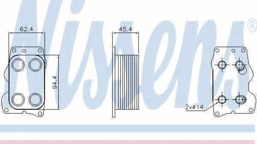 Radiator ulei ulei motor CITROËN C5 III RD LANCIA 9672654380