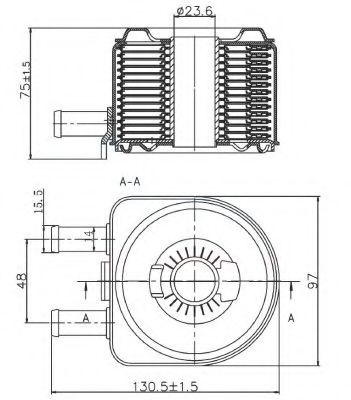 Radiator ulei, ulei motor CITROEN C5 II (RC) (2004 - 2016) NRF 31735 piesa NOUA